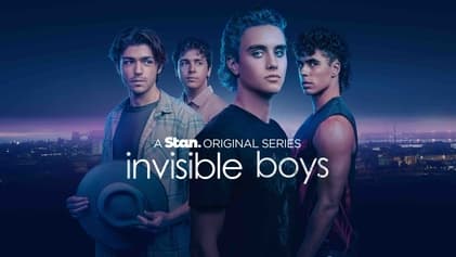 Horizontal key art for the Stan series Invisible Boys.